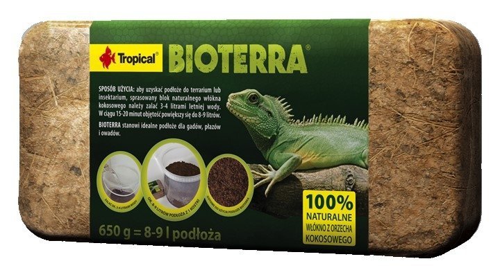 Tropical Bioterra 650g naturalne podłoże kokosowe do terrarium