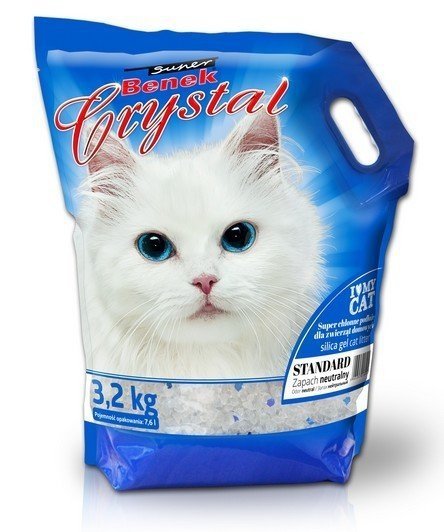 Super Benek Crystal Standard 7,6l (3,2kg) Żwirek silikonowy dla kotów