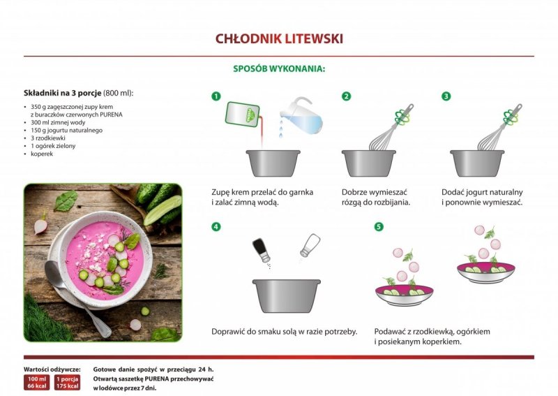 Zupa krem z buraczków czerwonych zagęszczona 350g x 4szt