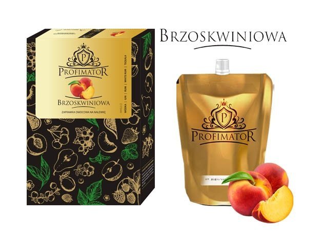 Bezalkoholowy koncentrat do przygotowywania napojów alkoholowych BRZOSKWINIA 300ml