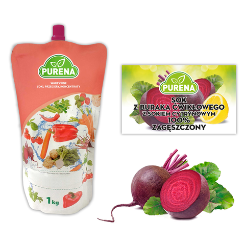 Sok z buraka 100% zagęszczony 1kg na 4l