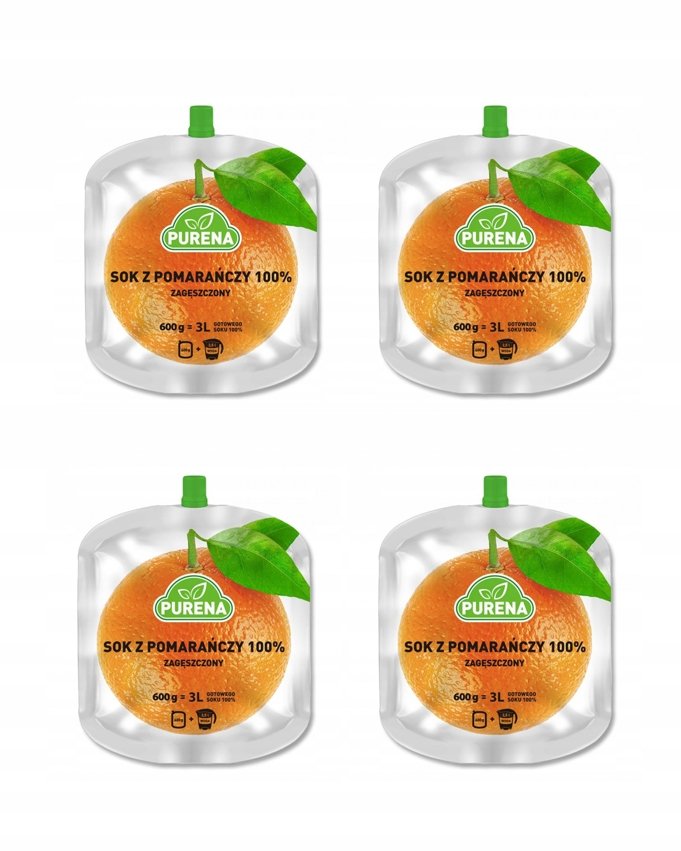 Orange juice 100% concentrate 600g for 3l