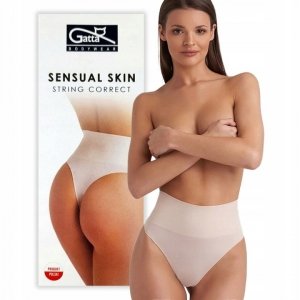 Stringi bezszwowe modelujące Sensual Skin String Correct Gatta Beżowe