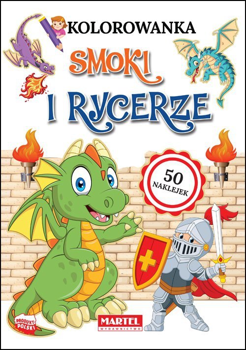Smoki i rycerze kolorowanka