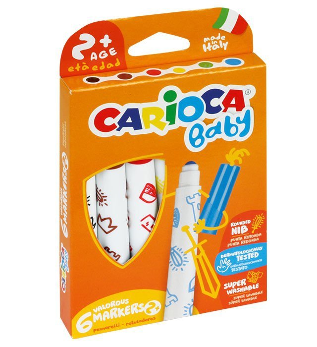 Pisaki Carioca Baby maxi 6 kolorów