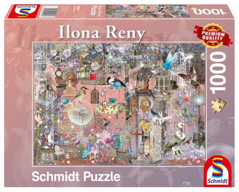 Puzzle 1000 PQ Różowe piękno  I. Reny 110819