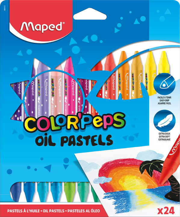 Kredki Maped colorpeps pastele olejne 24 kolory