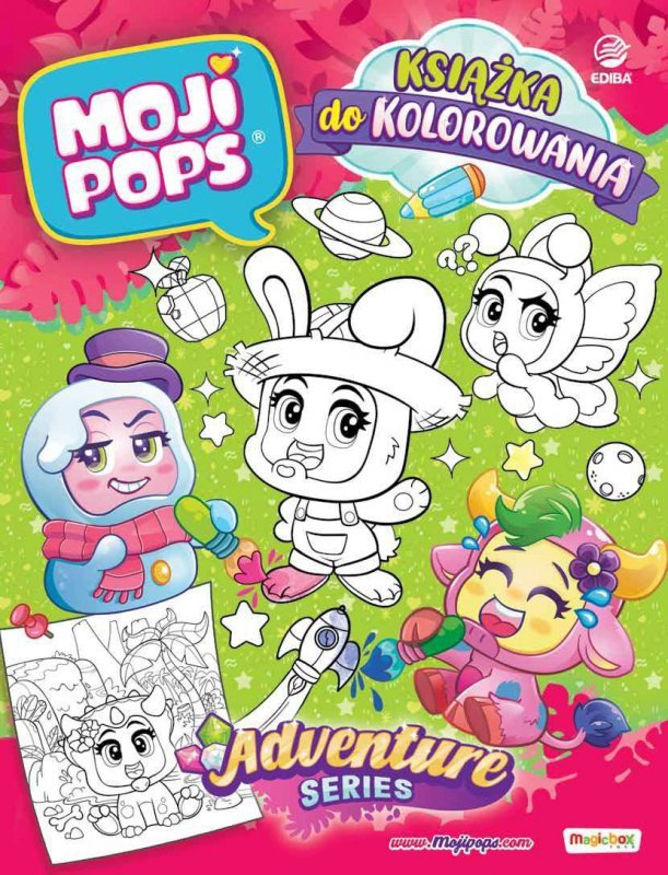 Moji Pops. Książka do kolorowania. seria Adventure