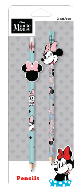 Ołówek z gumową nakładką 2 szt. Disney fashion mix