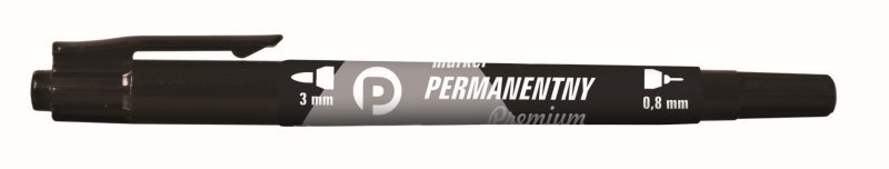 Marker permanetny premium  czarny paczka 12 sztuk