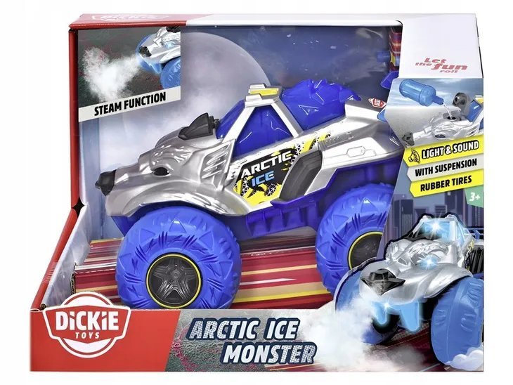 Pojazd lodowy potwór z funkcją pary Monster Dickie Toys 25 cm