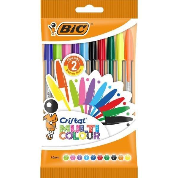 Długopis BIC Cristal Multi Colour Pouch 10 kolorów