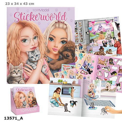 Zestaw z naklejkami Kitty and Doggy Top Model 13571A