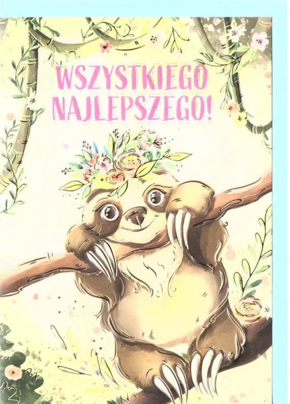 Karnet A5 Leniwiec