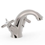 Tres Clasic Bateria umywalkowa stal 24210201AC