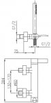 KFA Malachit bateria prysznicowa chrom 440651000/24H