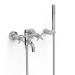 Tres MONTBLANC Bateria dwuuchwytowa ścienna wannowa i prysznicowa 28317601