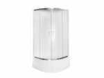 Besco Modern Chrom kabina półokrągła 90 szkło grafitowe MP90165G