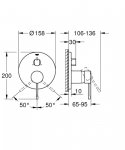 Grohe Essence Bateria wannowo-prysznicowa podtynkowa cool sunrise 24169GL1