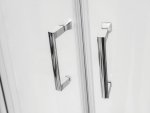 Besco Modern Chrom kabina półokrągła 80 szkło grafitowe MP80165G