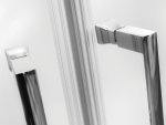 Besco Modern Chrom kabina półokrągła 80 szkło grafitowe MP80165G