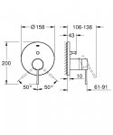 Grohe Essence Bateria wannowo-prysznicowa podtynkowa chrom 24167001