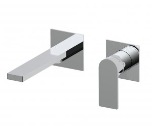 AQG Bateria umywalkowa podtynkowa Alpha Two z wylewką SQ, Chrom 01ALC180CR