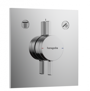 Hansgrohe DuoTurn E Bateria z mieszaczem do 2 odbiorników, podtynkowa chrom 75417000