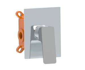 AQG Bateria prysznicowa podtynkowa 1-drożna Delta Chrom 01DEL350CR