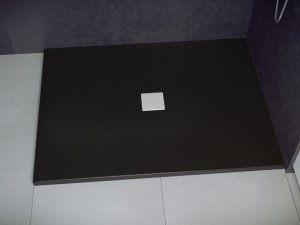 Besco Nox brodzik prostokątny Black 130 + kratka czarna BMN13090CC