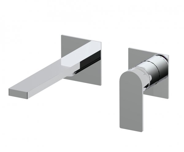 AQG Bateria umywalkowa podtynkowa Alpha Two z wylewką SQ, Chrom 01ALC180CR