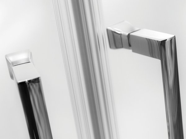 Besco Modern Chrom kabina półokrągła 80 szkło grafitowe MP80165G