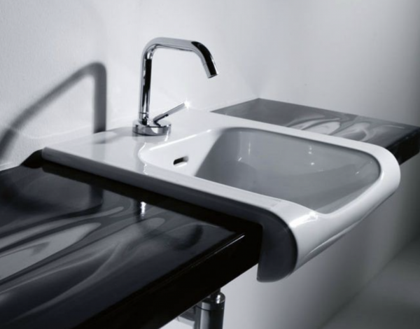 KERASAN AGUA LIBRE INKA PROJECT UMYWALKA PÓŁBLATOWA 40X40 BIAŁY 3412