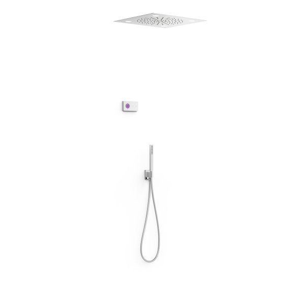 Tres SHOWER TECHNOLOGY ZESTAW ELEKTRONICZNEJ BATERII TERMOSTATYCZNEJ PODTYNKOWEJ 2-DROŻNEJ SHOWER TECHNOLOGY BLUE EDITION PRYSZNICOWE-09286562