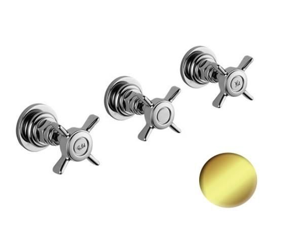 Giulini Giovanni G5 Bateria natryskowo-wannowa podtynkowa złota 7915W2ZŁOT