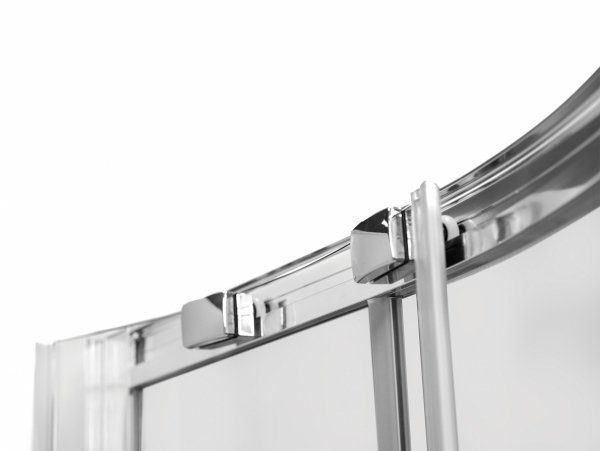 Besco Modern Chrom kabina półokrągła 90 szkło mrożone MP90165M
