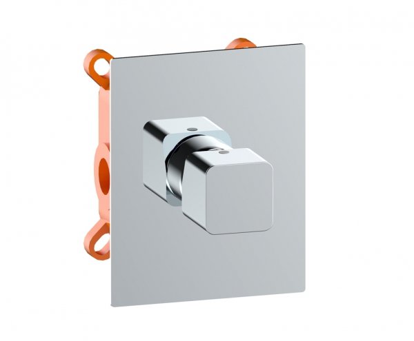 AQG Bateria prysznicowa podtynkowa 1-drożna QB Chrom 01QBE350CR