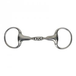 Wędzidło puste oliwkowe podwójnie łamane 23 mm