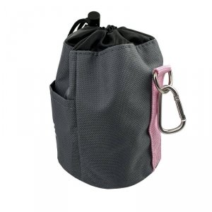 Torba na smakołyki szaro różowe Viva