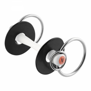 Wędzidło Nathe proste z luźnymi pierścieniami 20mm z termoplastiku