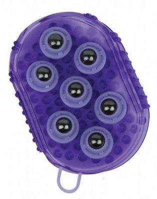Rękawica do masażu fioletowa