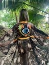Kimono Brown Snake Orange Heart Long