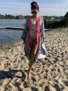 Kimono Checker Black Pink Heart Classic