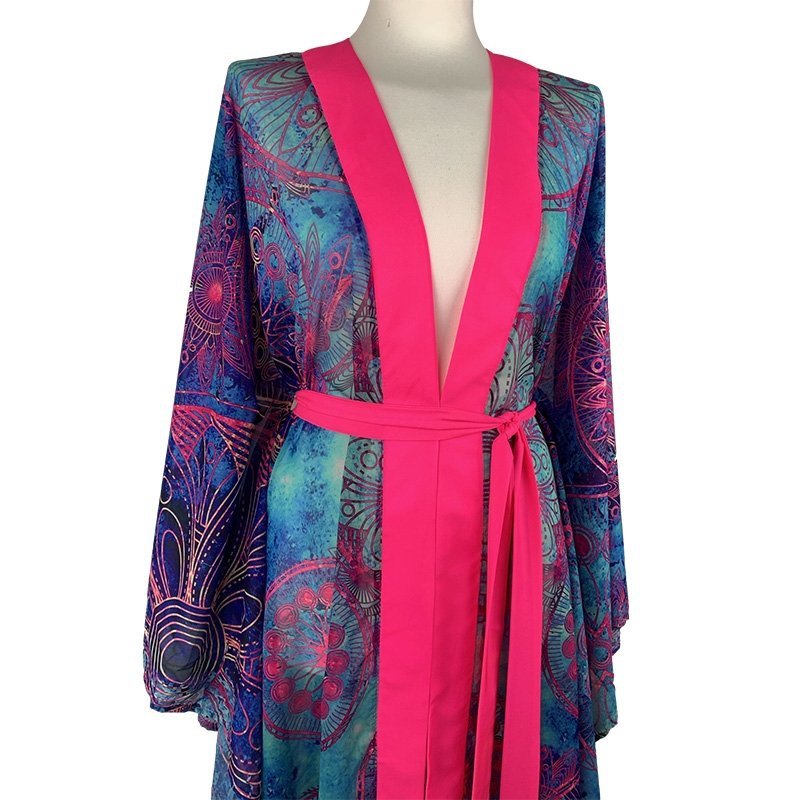 Kimono Sky Pink Heart Classic