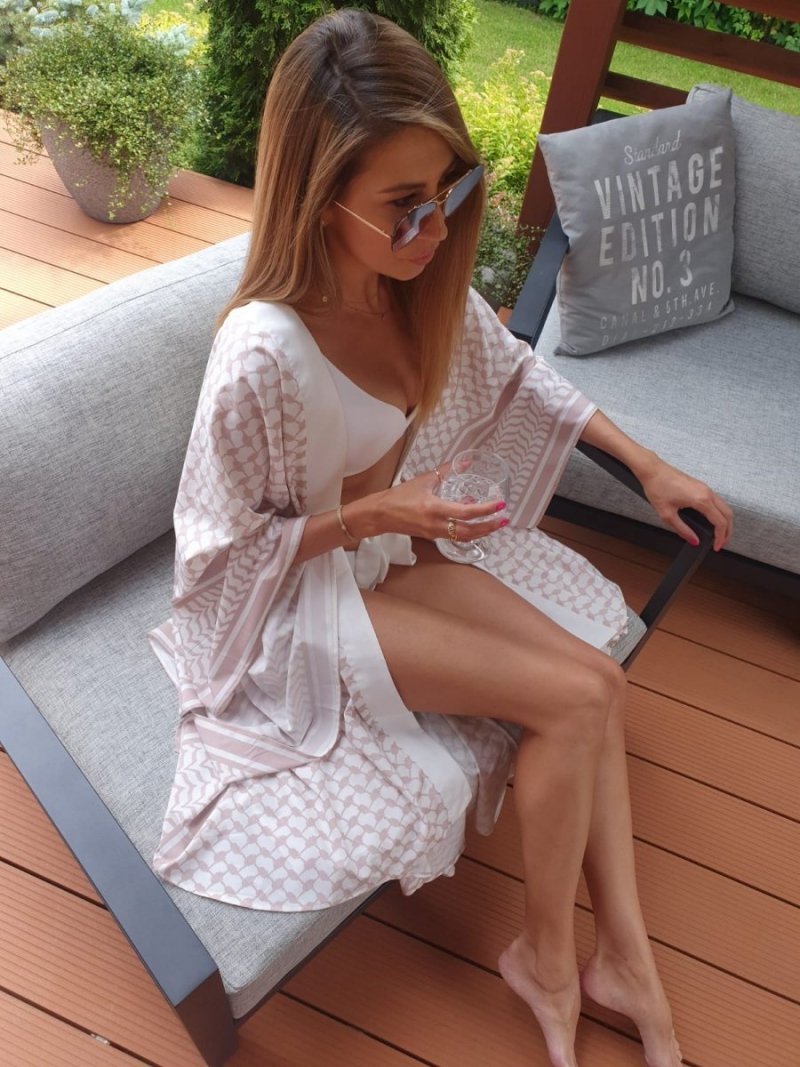 Kimono Checker Beige Classic
