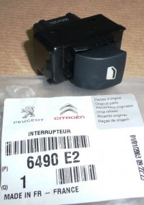ORIGINAL Schalter Fensterheber für CITROËN Berlingo III PEUGEOT Partner III 6490E2