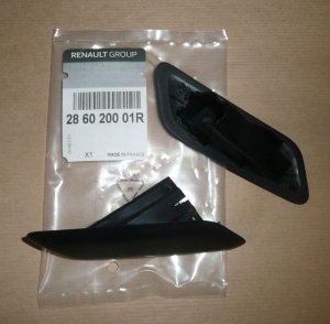 ORIGINAL satz Kappe Abdeckung Scheinwerferreinigung Waschwasserdüse Rechts + Links RENAULT LAGUNA III 286020001R