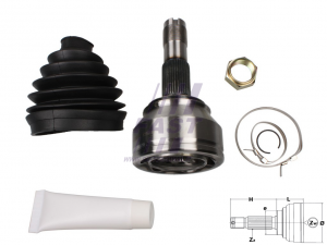 GLEICHLAUFGELENK FIAT DUCATO 06> AUßEN 15/17Q LOCK MIDDLE