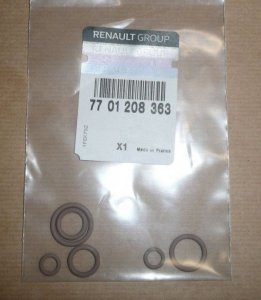 ORIGINAL Renault Dichtringsatz Klimaanlage CLIO III MODUS , 7701208363