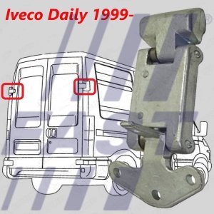 Fast TÜRSCHARNIER Iveco Daily  HINTEN L/R OBEN 00|} , 3801998 , 500324295 , 504027554 , 